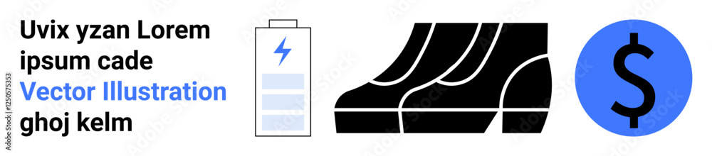 Battery icon, upward trend graph, and dollar symbol emphasizing energy, progress, and monetary success. Ideal for finance, growth, energy sustainability economics investment technology. Flat Battery icon, upward trend graph, and dollar symbol emphasizing energy, progress, and monetary success. Ideal for finance, growth, energy sustainability economics investment technology. Flat