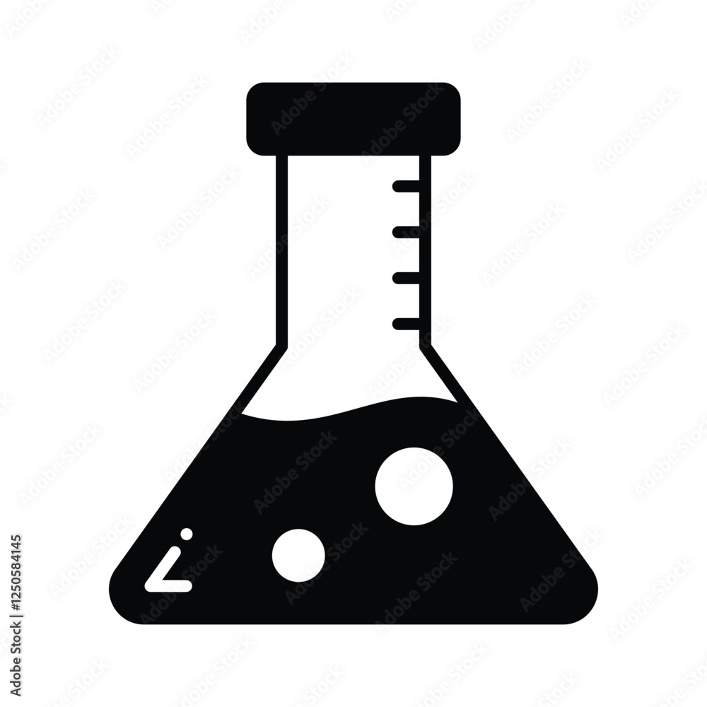 Liquid inside flask showing concept of lab experiment Liquid inside flask showing concept of lab experiment