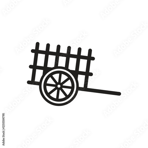 Bullock cart icon 