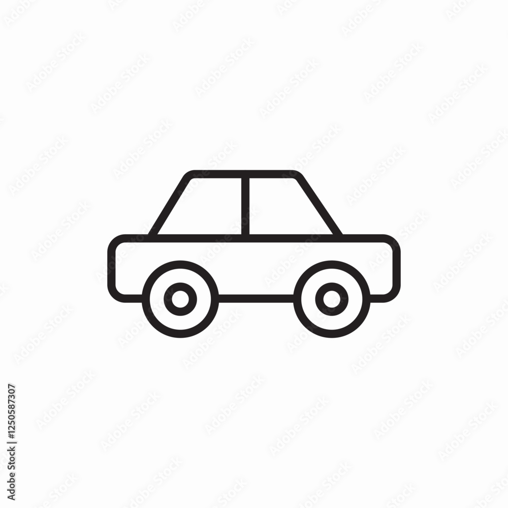 Modern automobile transport icon vector sign Modern automobile transport icon vector sign