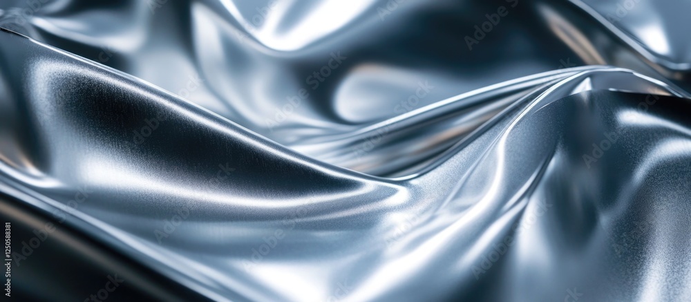 Brushed aluminum metal texture background with smooth silver waves for design and artistic applications Brushed aluminum metal texture background with smooth silver waves for design and artistic applications