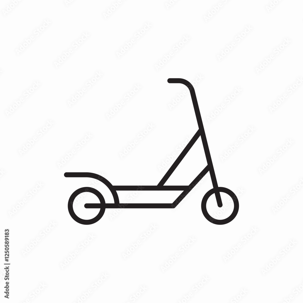 Electric kick scooter icon vector sign Electric kick scooter icon vector sign