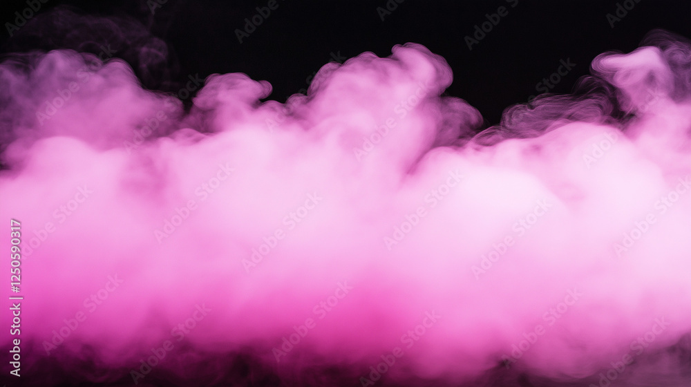 Fototapeta premium Pink Smoke Clouds Abstract Background