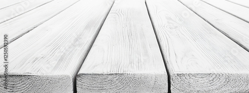 Closeup of empty light white wooden 