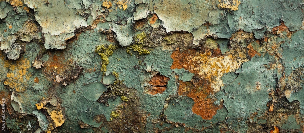 Weathered wall texture showcasing peeling paint and rustic colors in high resolution for background and design use. Weathered wall texture showcasing peeling paint and rustic colors in high resolution for background and design use.