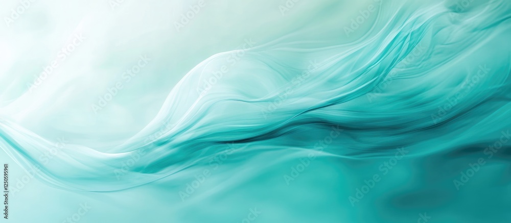 Turquoise abstract background with soft flowing textures and a gentle Gaussian blur effect for artistic and design use. Turquoise abstract background with soft flowing textures and a gentle Gaussian blur effect for artistic and design use.