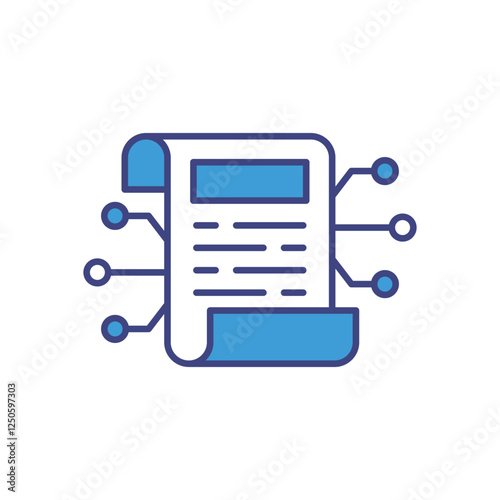 Smart Contract icon vector stock illustration