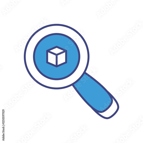 Blockchain Explorer icon vector stock illustration