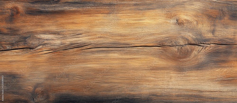 Naklejka premium Rustic brown wooden texture background with rich grain details ideal for panoramic banner designs and natural-themed projects.