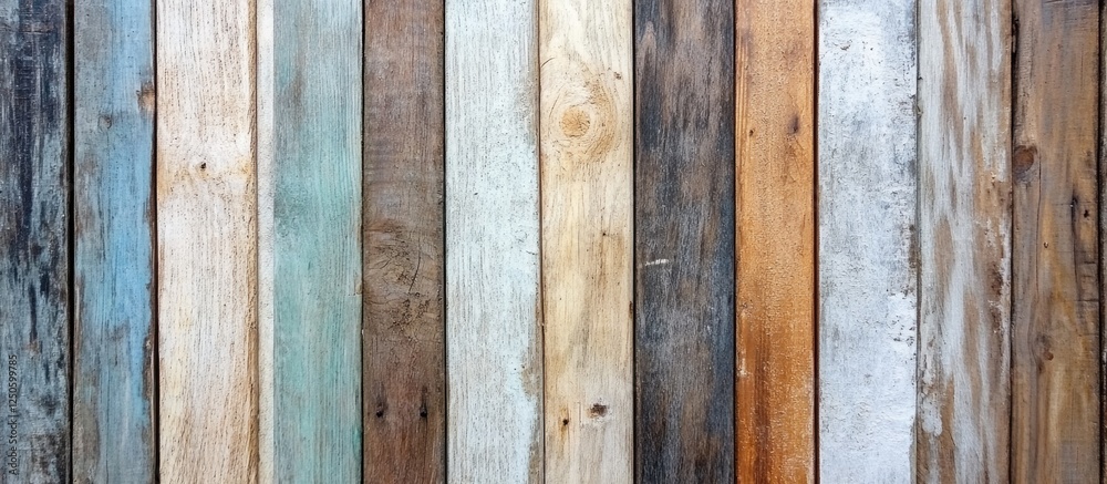 Textured wooden boards with various colors and finishes creating a rustic and natural background for design or decorative use. Textured wooden boards with various colors and finishes creating a rustic and natural background for design or decorative use.