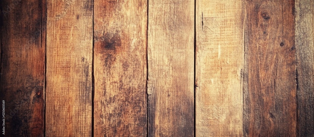 Naklejka premium Vintage wooden background with rustic texture ideal for retro design and creative projects. Perfect for invitations and promotional materials.