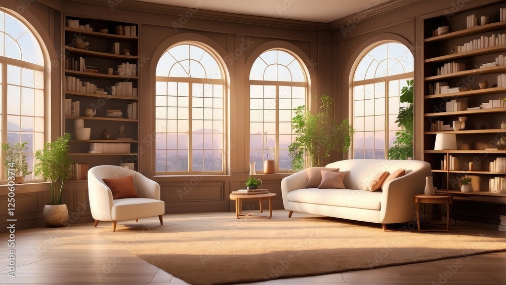 Sunlit Cozy Elegant Home Library with Window and Books: An Empty Room. Zoom Virtual Backgrounds, cozy interior backdrops, and living room backgrounds for virtual meetings. Sunlit Cozy Elegant Home Library with Window and Books: An Empty Room. Zoom Virtual Backgrounds, cozy interior backdrops, and living room backgrounds for virtual meetings.