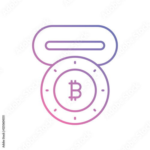 Crypto Withdrawal icon vector stock illustration