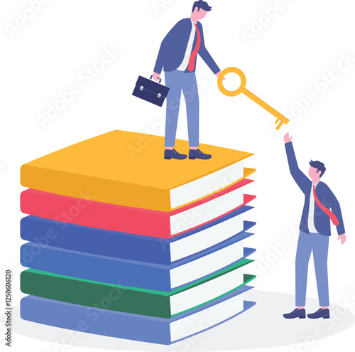 Social media illustration, business concept, web design

