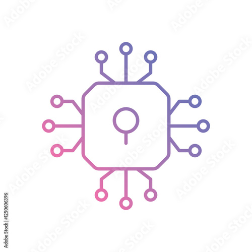 DLT icon vector stock illustration