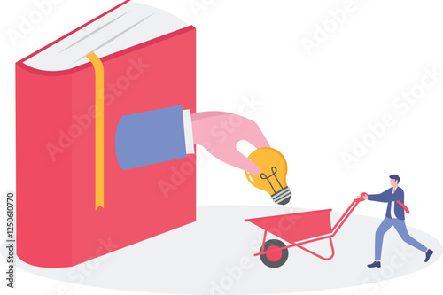 Social media illustration, business concept, web design

