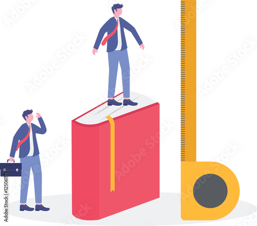 Social media illustration, business concept, web design

