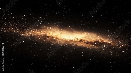 A detailed shot of cosmic dust particles glimmering in the darkness, evoking a sense of wonder.