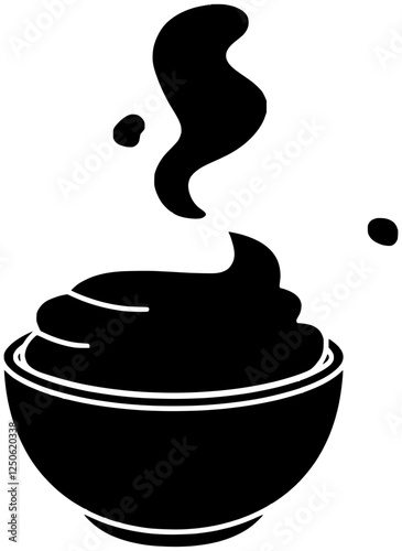 spicy illustration vinegar silhouette cream logo cooking icon hot outline soy mayonnaise mayo dressing mustard bottle sauce food pot shape with vector graphic background