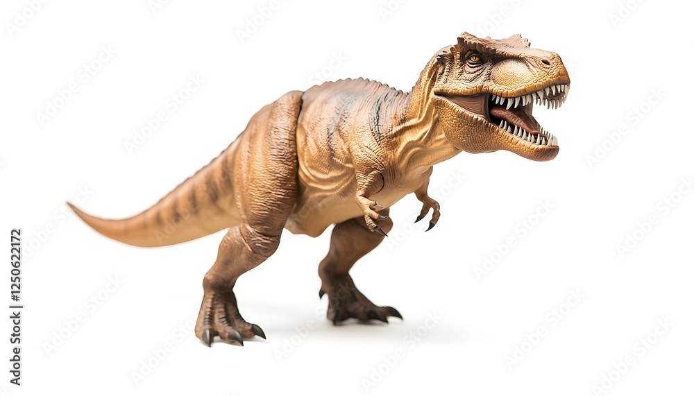Fototapeta premium Tyrannosaurus Rex dinosaur model isolated on white background