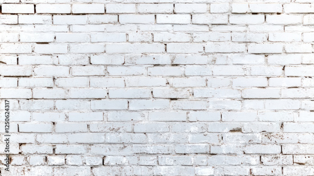 Obraz premium White Brick Wall Texture: A Clean, Minimalist Background
