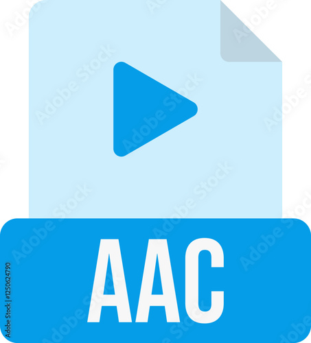 AAC File Format Icon Color Fill Free Download AAC File Format Icon Color Fill - GFXLoad