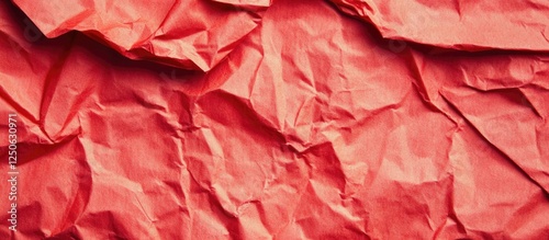 Wallpaper Mural Red crumpled paper texture background with rich creases and depth suitable for various design projects and creative applications. Torontodigital.ca
