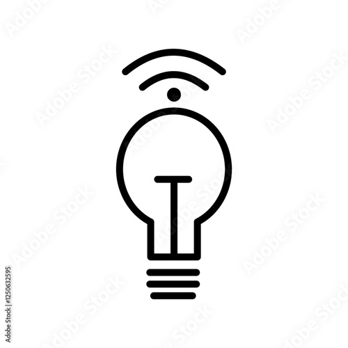 Simple Gadget Outline Icon - Minimalist Vector Illustration