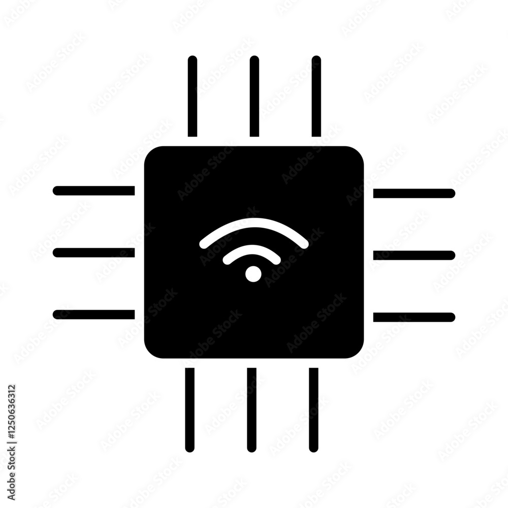 Simple Gadget Glyph Icon - Minimalist Vector Illustration Simple Gadget Glyph Icon - Minimalist Vector Illustration