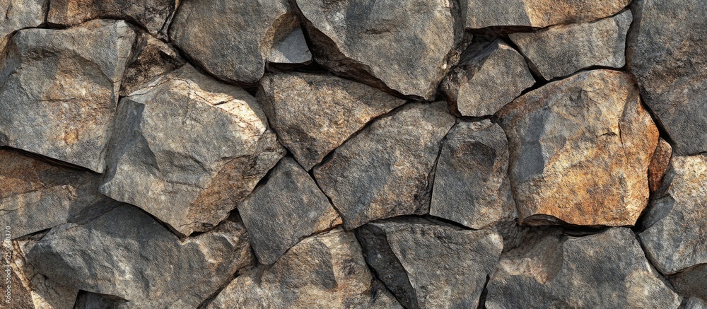 Rock surface texture featuring high-resolution seamless pattern of large stones ideal for backgrounds and design applications. Rock surface texture featuring high-resolution seamless pattern of large stones ideal for backgrounds and design applications.