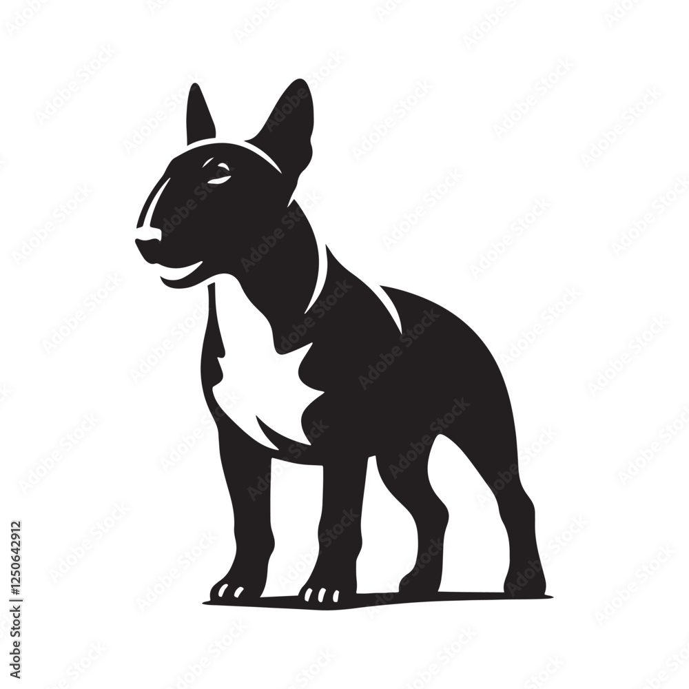 High-quality Bull Terrier silhouette with crisp and clear design - Bull Terrier illustration - minimal Bull Terrier vector - dog silhouette
High-quality Bull Terrier silhouette with crisp and clear design - Bull Terrier illustration - minimal Bull Terrier vector - dog silhouette