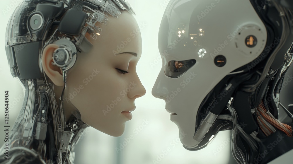 Fototapeta premium Artificial intelligence, IoT, and modern computing technologies.