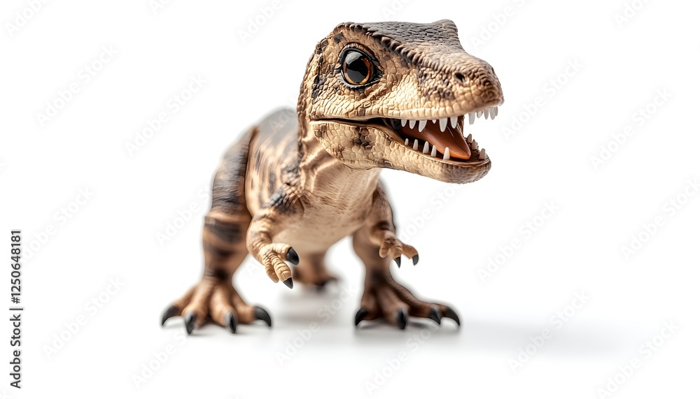 Obraz premium A baby Tyrannosaurus Rex dinosaur toy model