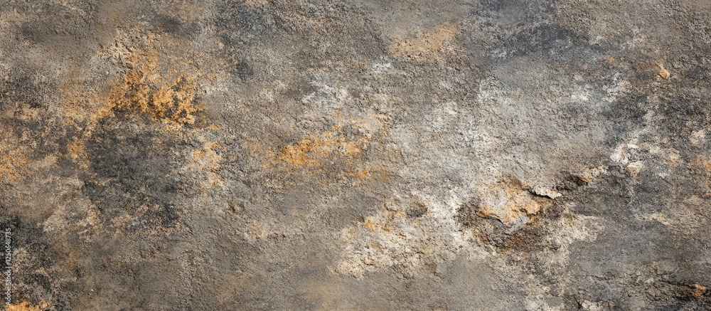 Naklejka premium Textured rocky wall backdrop showcasing rough surfaces with inclusions and inhomogeneities in earthy tones representing geological features.