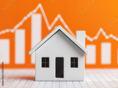 property loan investment amortization. Professional investor reviewing property loan options with an amortization report and projected returns in the background photo