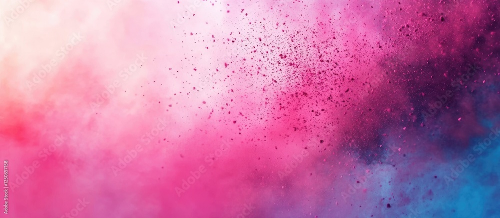 Vibrant Holi Festival Color Explosion with Splashes of Pink and Purple for Festive Background or Promotional Text Space Vibrant Holi Festival Color Explosion with Splashes of Pink and Purple for Festive Background or Promotional Text Space