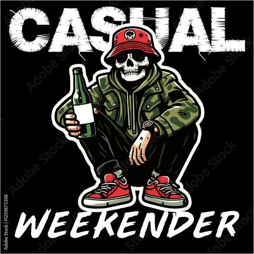 illustration vector graphic of Football fans ultras hooligan casual design for logo, t-shirt, etc