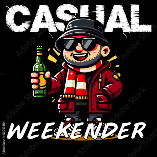 illustration vector graphic of Football fans ultras hooligan casual design for logo, t-shirt, etc