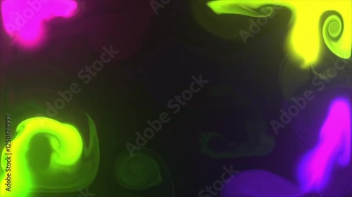 Play of colorful colors in slow motion.
