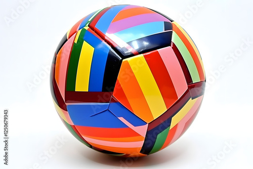 Colorful Abstract Soccer Ball