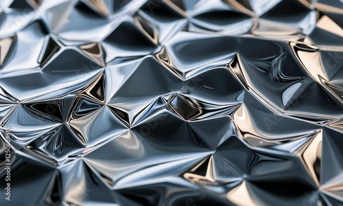 Close-Up of Liquid Metal Forming Geometrical Patterns