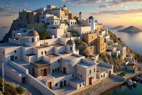 Fototapeta Naklejka Na Ścianę i Meble -  view of the old town of dubrovnik croatia Natural rock arches on Cathedrals beach at sunset in low tide,