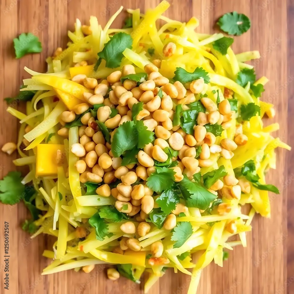 Delicious Mango Salad with Peanuts and Cilantro Delicious Mango Salad with Peanuts and Cilantro