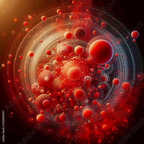 Pulsating Red size or opacity