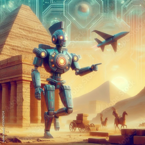 Retro Futuristic ancient Mesopotamia