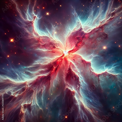 Starfish shaped flowing arms