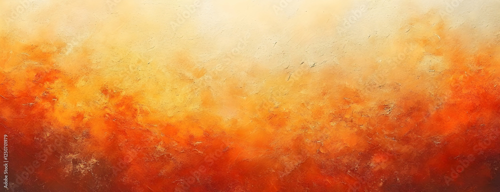 Abstract fiery sunset, birds flying, textured canvas Abstract fiery sunset, birds flying, textured canvas