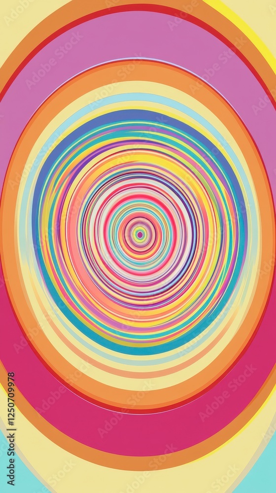Vibrant Colorful Concentric Circles Abstract Design Vibrant Colorful Concentric Circles Abstract Design