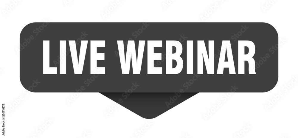 live webinar sticker. live webinar sign on transparent background live webinar sticker. live webinar sign on transparent background