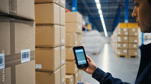 Barcode scan verification of steel shipment details at warehouse